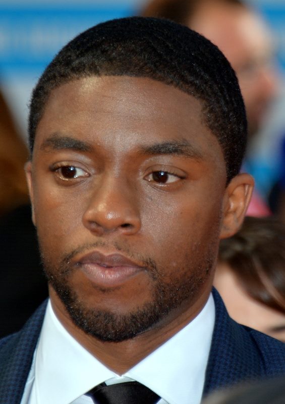 The face of Boseman Chadwick. Boseman at the Deauville Film Festival in 2014 